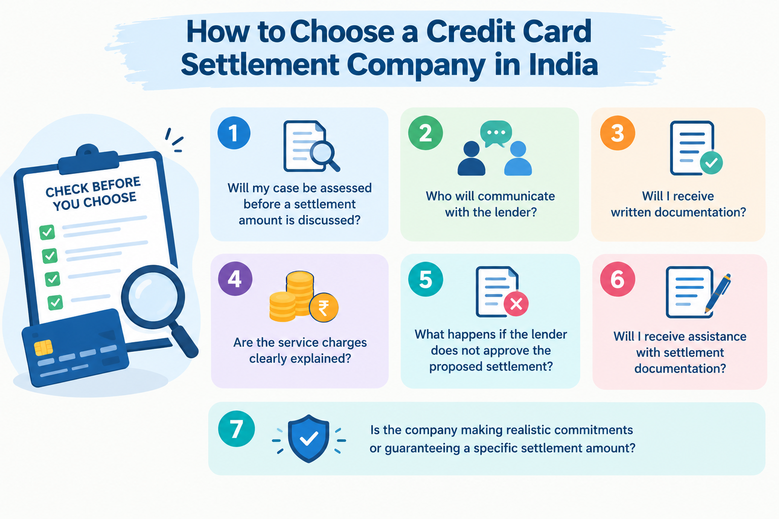 How to Choose a Credit Card Settlement Company in India